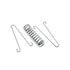 Tent Spring Buckle Swing Tension Spring Damping Spring for Outdoor Camping Dog Training for Outdoor Camping High-Strength Steel Rope Awning Fixing...