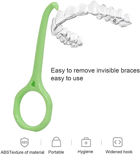 10 Pieces Aligner Removal Tool Invisible Tooth Removal Aligner Chewies and Removal Tool Kits Retainer Remover for Invisible Braces Tooth Cleaning ...