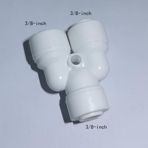 (White tubing 5 meters) - 10 pcs 1cm Quick Connect Push In to Connect Water Purifiers Tube Fittings for RO Water Reverse Osmosis System+5 metres(1...