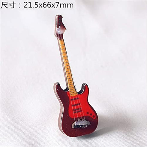 NWFashion 2PCS Musical Instruments Guitar/Beth Dollhouse Miniature Accessories Toy Set...