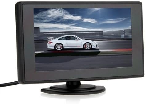 BW 4.3 Inch TFT LCD Screen Adjustable Car Monitor for Vehicle Backup Cameras Security CCTV Camera and Car DVR...