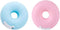 2pcs Donut Tape Dispenser Plastic Portable Tape Dispenser Portable Invisible Tape Cutter Tape Organizer Holder for Office or School(pink,blue)...
