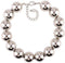 Metal Big Bead Ball Pendant Women Necklace Copper Metal Chunky Statement Round Choker Jewellery...
