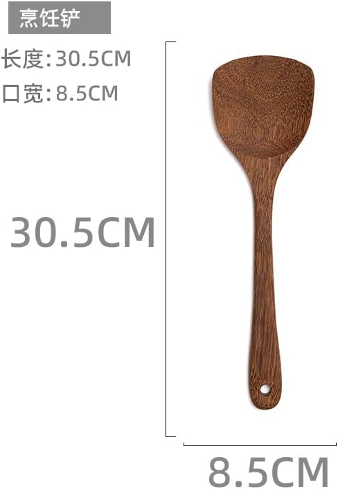 Wooden Spatulas for cooking - Set of 2 12.8 Inch 12 Inch Versatile Utensils, Wooden Spoons, Anti Scratch Non Stick Cookware, Eco Friendly, Wooden ...