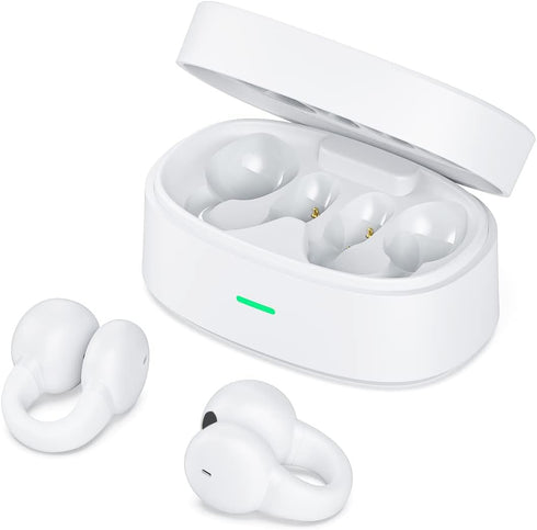 Ear-Clip Bone Conduction Headphones Bluetooth 5.3 Open Ear Clip on Headphone Clip Type Bluetooth Earphones Wireless In Ear Earbuds Bluetooth Heads...