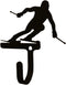 Village Wrought Iron Skier Wall Hook Decorative Small...