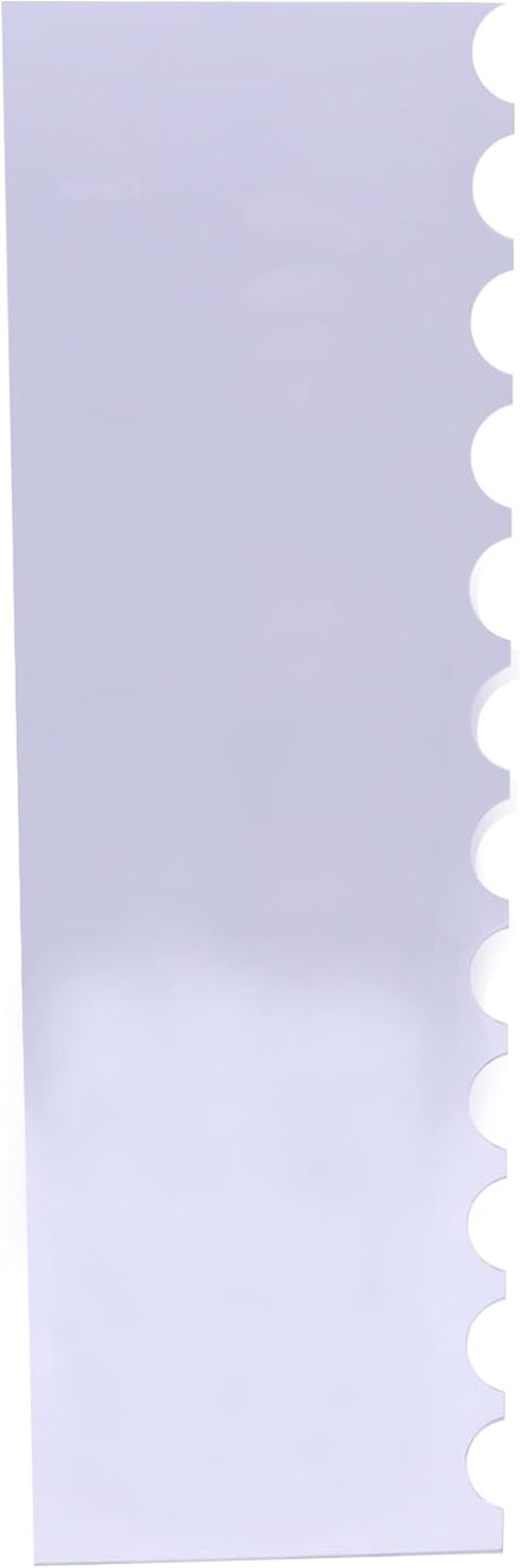 PME Tall Patterned Edge Side Scraper for Cake Decorating - Scallop (PS64)...