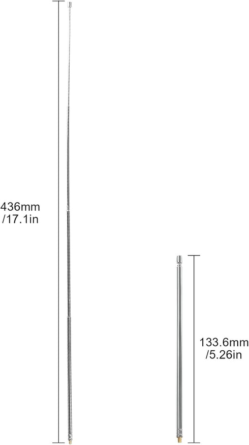 Toy Telescopic Antenna 4 Sections Antenna for Remote Control Accessory Children's Electric Ride on Toys RC Car Replacement Parts...