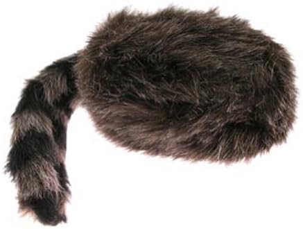 Faux Raccoon Tail Hat - Classic Raccoon Tail Hat Of Faux Fur (2-Pack)...