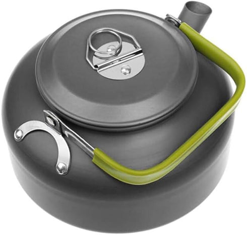 1.2L Outdoor Teapot Water Bottle Aluminum Alloy Cookware Camping Cooking Picnic Tableware Kettle Pot for Outdoor Hiking...