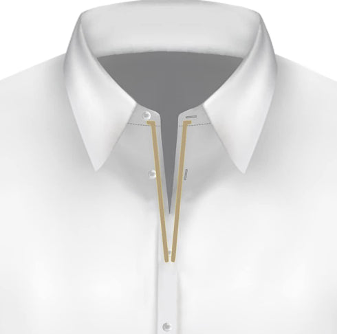 Million Dollar Collar Collar Placket Stays, DIY Insert for Polo/Golf Shirt Placket Stay, for Polo/Golf Shirts...