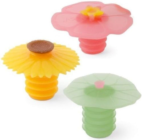 Charles Viancin Wine Bottle Stopper - Lily Pad, Sunflower & Hibiscus...