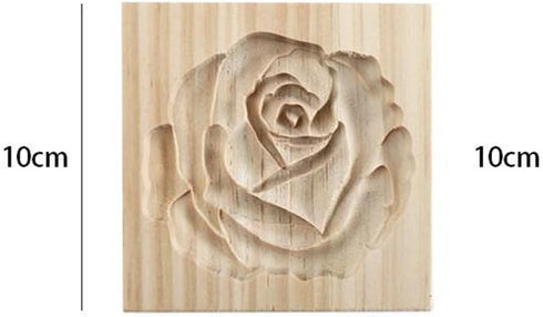 Carved Wooden Cookie Mould Kitchen Cookie Cutter Biscuit Making Bakeware Cake Rose Cookie Cutter for Kitchen DIY and Family Gatherings...