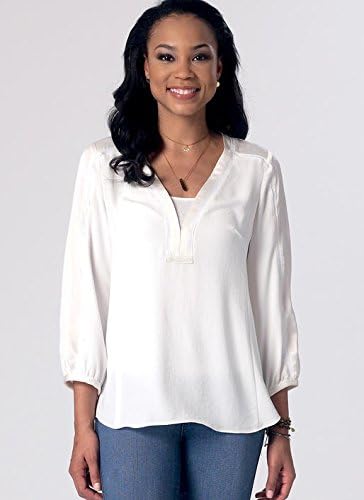 McCall's Patterns M7357E50 M7357 Misses' Banded Tops with Yoke, Size E5 (14-16-18-20-22)...