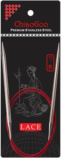 ChiaoGoo RED Lace Circular Needle 60cm 2.25mm - 1pc...