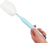 GUDEKIKL 2Pcs Sponge Clean Bottle Brush,Long Handle Plastic Sponge Brush,Flexible Sponge Cleaner Brush,Kitchen Cleaning Cup Brush for Glasswares...