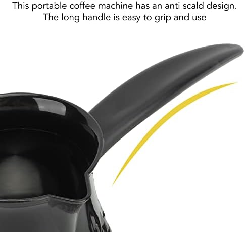 Yosoo Electric Coffee Pot Mini Turkish Style Coffee Maker, 600ml Electric Turkish Coffee Pot with Removable Anti Scald Handle, 600W Efficiency Ele...
