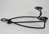 BANBERRY DESIGNS Black Metal Easel - Set of 3 - Wrought Iron Display Plate Stand - Swirling Spiral Scroll Design - 5 Inch High...