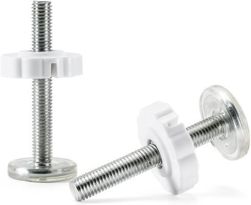 Pressure Mount Baby Gate Threaded Pivot Rod, 4-Pieces Pivot Screw Mounting Bolt Kit for Stair Gate Dog Gate (White)...