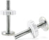 Pressure Mount Baby Gate Threaded Pivot Rod, 4-Pieces Pivot Screw Mounting Bolt Kit for Stair Gate Dog Gate (White)...