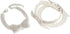 Dogs Kingdom Bowknot Shape Full Bling Rhinestones Pet Dog Cat Collars 2Pcs Crystal Diamond Necklace Set Pet Fashionable Accessories,White,L:11-13"...