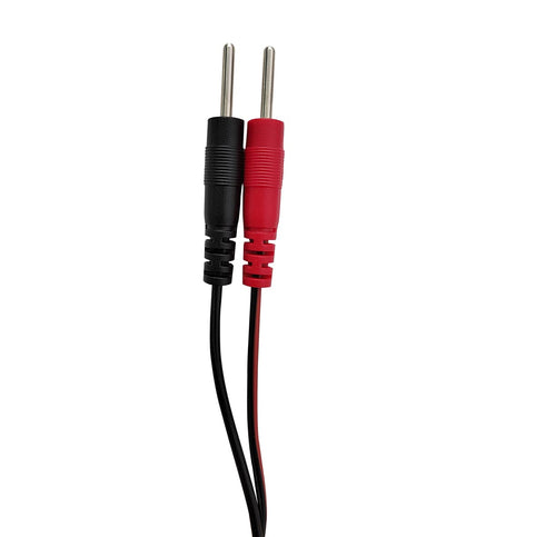 2Pcs/pack Replacement Electrode Lead Wires Connect Cables Pin 2mm For TENS Electronic Therapy Machines...