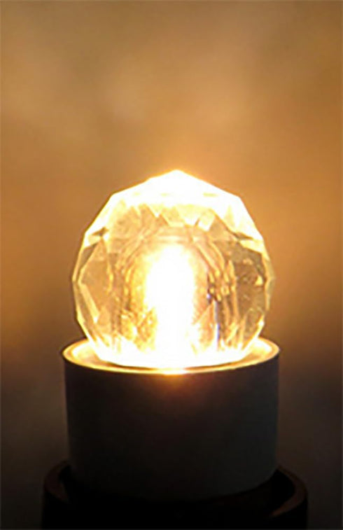 E14 2W LED Bulb Mini Globe Crystal Light (20W Equivalent) E14 Candle Base Chandeliers Light Glass Cob Decorative Light for Home Lighting Ceiling F...