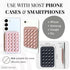 Removable and Reusable Adhesive, Silicone Suction Phone Case Mount, iPhone and Android Phone Accessory, Hands-Free Mirror Phone Holder, TikTok Vid...
