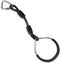 Single Black Gymnastic Swing Ninja Climbing Ring Kids Outdoor Playground Playset Accessories, Funny Monkey Gym Bar Obstacle Ring with Carabiners f...