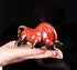 Wall Street Bull Arts Statues,Exquisite Ceramic Fortune Bulls Figurines and Sculptures Home & Office Tabletop Decor (Unstoppable-Red)...