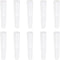 10pcs Umbrella Tail Beads 4.6mm Hole Dia 35.7mm Length PP Plastic Umbrella Bone Cover for Folding Umbrella Cover Parts, White...