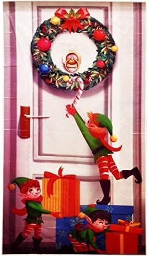 4 Pack Christmas Bathroom and Front Door Holiday Decorations and Covers...