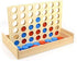 4 in a Row Wooden Board Game Foldable Line Up 4 Classic Family Toy Educational Toy for Kids and Family...