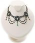 Peacock Victorian Beaded Choker...