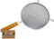 Culina 8" Double Mesh Strainer, Stainless Steel, Wooden Handle...