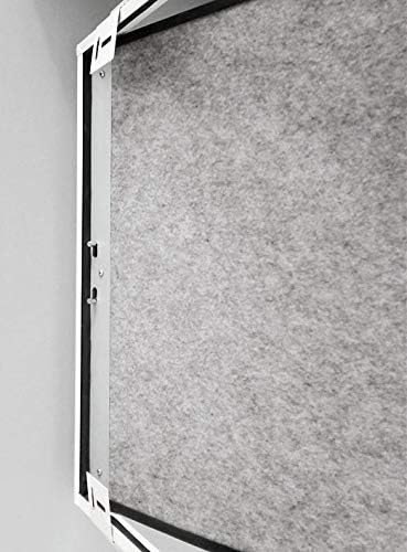 Access Door 6" X 6" Sound Rated Steel Access Panel Felt Covered Door for Concealed Wall/Ceiling Application with Slotted Lock - [Outer Dimensions:...