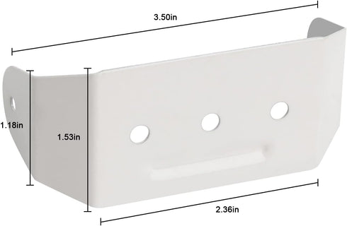 Downspout Adapter Gutter Pipe Clip Hidden Bracket 2x3 White Set of 2...