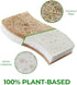 Eco Friendly Scrubbing Sponge, 6-Pack, Biodegradable, All Natural, Plant Based Kitchen and Bath, Multi-Surface Scrubber Sponge...