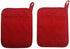Home Collection Set of 2 Red And 2 Black Neoprene Pot Holders...