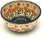 Polish Pottery Bowl - Ice Cream/Dessert - Peach Spring Daisy...