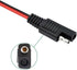 SAE Connector, 12AWG SAE Single Plug DC Quick Disconnect Power Extension Cable with Polarity Reverse Adapter for Motorcycles, Solar Panels, Cars, ...