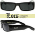 Locs Sunglasses Black OG Original Gangster Shades Dark Lens NEW 0106...