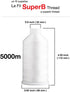 Super B Polyester Embroidery Thread, 40wt Large Spool 5000m, Embroidery Thread for Commercial & Domestic Machine, 175 Popular Colors Machine Embro...