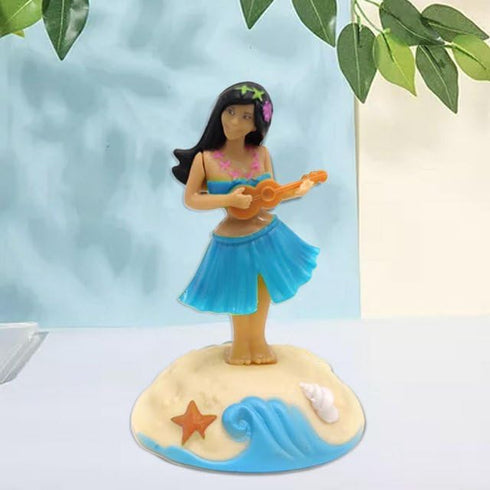 Solar Powered Dancing Figures Decoration - Solar Shaking Head Ornaments Hula Girl - Solar Powered Car Dashboard Interior Decoration Desktop Orname...