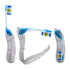 GUM Folding Travel Toothbrush, Compact Head + Tongue Cleaner, Soft Bristled Travel Toothbrushes for Adults, 2ct...