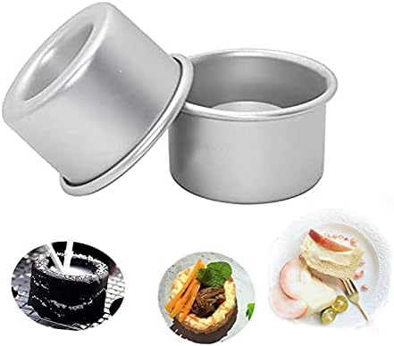 Astra shop 3-Inch Mini Cake Baking Pans Set of 4 - For Making Filled Cakes With Hollow Centers/ Single Serve Mini Baking Pans/ Baking Gift/ Holida...