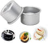 Astra shop 3-Inch Mini Cake Baking Pans Set of 4 - For Making Filled Cakes With Hollow Centers/ Single Serve Mini Baking Pans/ Baking Gift/ Holida...