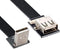 NFHK Up Angled USB 2.0 Type-A Male to Female Extension Data Flat Slim FPC Cable for FPV & Disk & Scanner & Printer 50CM...