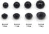 100PCS 10mm Black Safety Eyes Buttons Plastic Solid Domed Round Beads, for Clothing, for Shirts, Skirts, Coat, for Doll Animal Stuffed Toys, Handm...