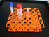 50-Holes Centrifuge Tube Rack - Detachable Lab Test Tube Holder Rack for 10ml/15ml/50ml(2 Racks Orange)...